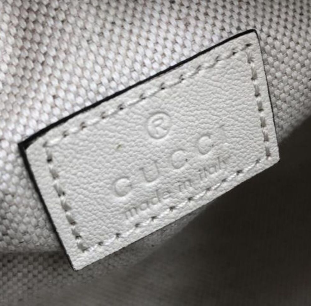 Gucci Mystic White Leather GG Mini Blondie Barrel Shoulder Bag Purse Pristine! - Picture 11 of 11